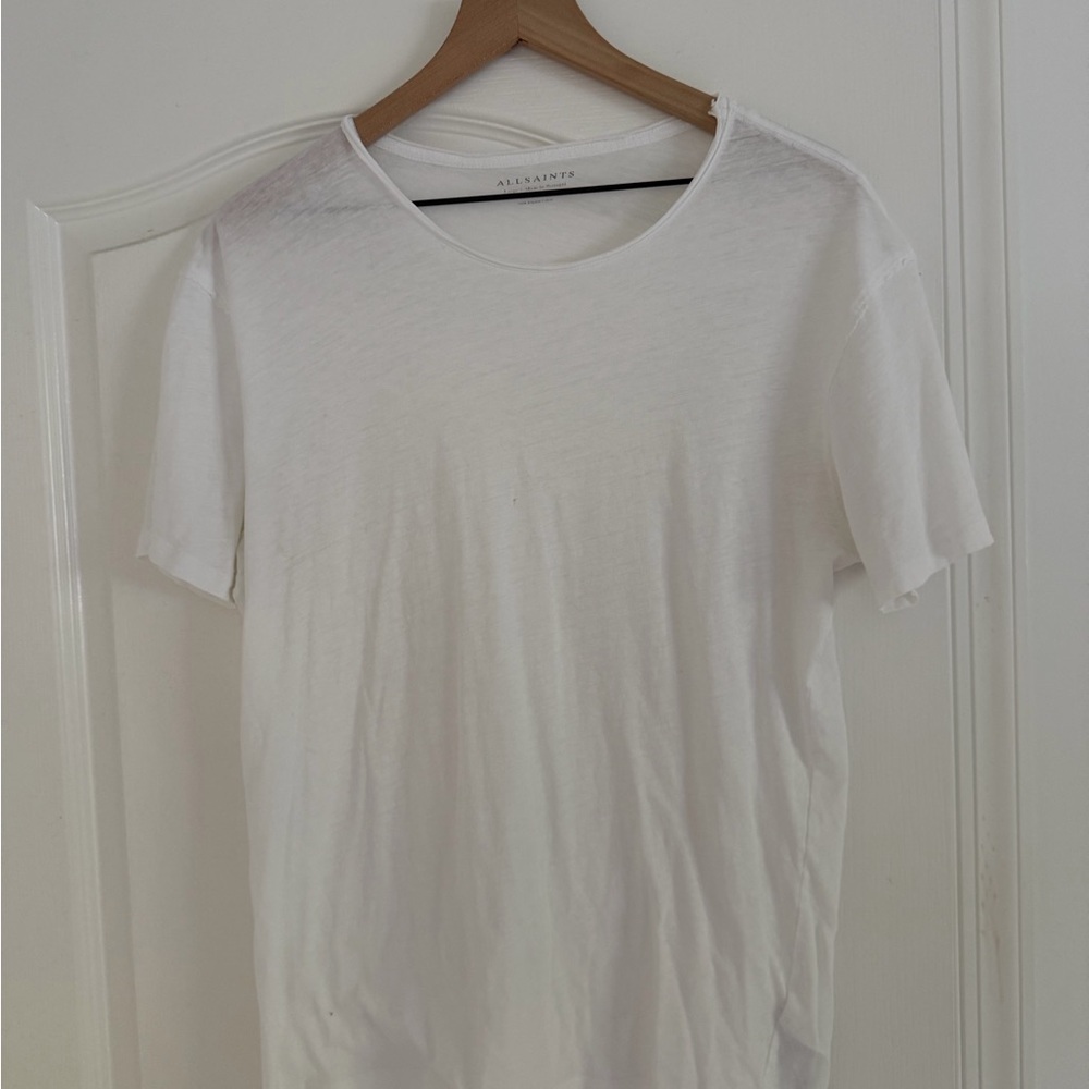 All Saints White Men's T-Shirt